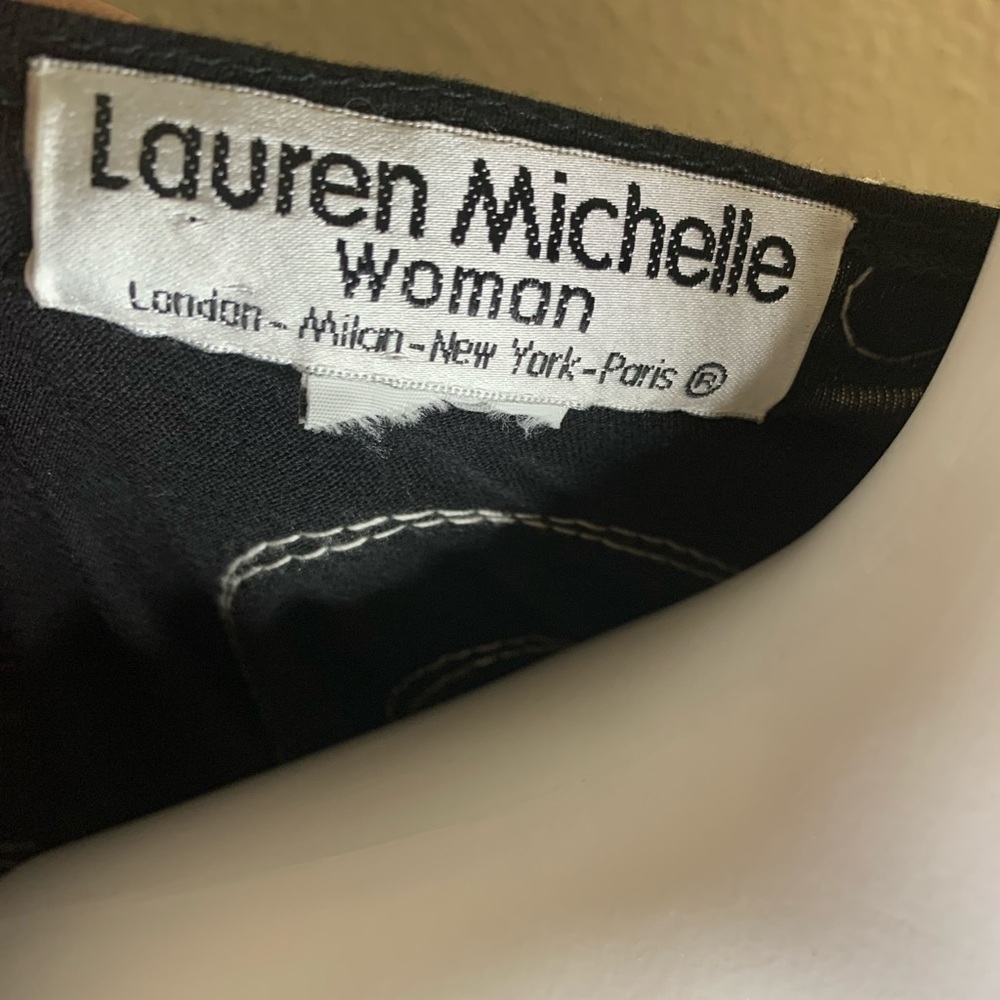 Lauren Michelle Deco Art Black White Embellished - Picture 5 of 8